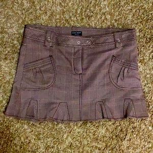 Guess Jeans Plaid Mini Skirt